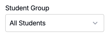 Filtering Rankings to a specific student group, such as economically disadvantaged students.